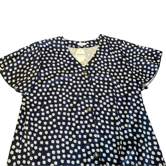 Locryz daisy blue floral mini dress - Picture 2 of 2